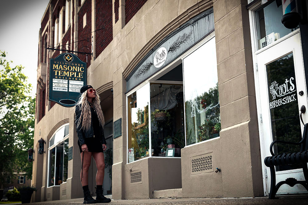 Black Hat Barber inside Roots Salon & Barbershack, Willoughby Ohio